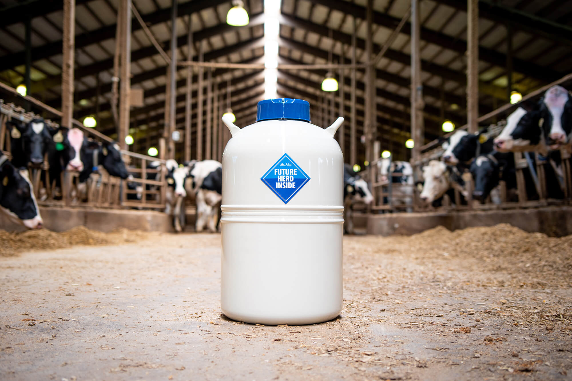Alta semen tank with your future herd