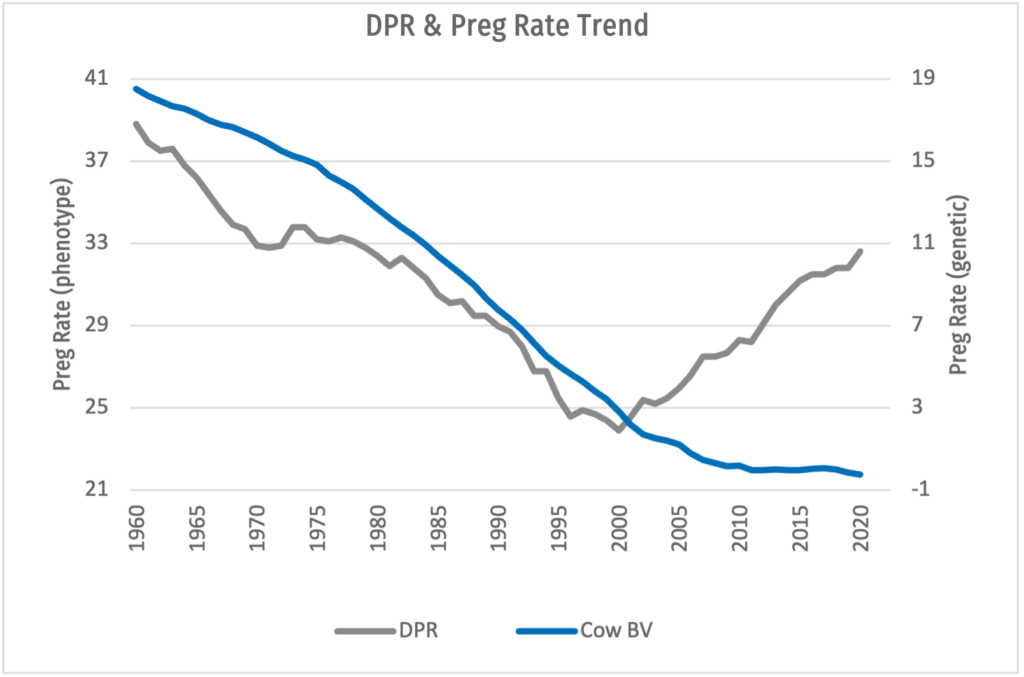 graph showing trend in DPR-PR